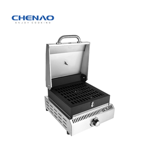 Gril à gaz <span class=keywords><strong>de</strong></span> table portable à 1 brûleur <span class=keywords><strong>de</strong></span> 20 pouces <span class=keywords><strong>Plaque</strong></span> chauffante en acier inoxydable <span class=keywords><strong>Plancha</strong></span> Grill - Product Image 3
