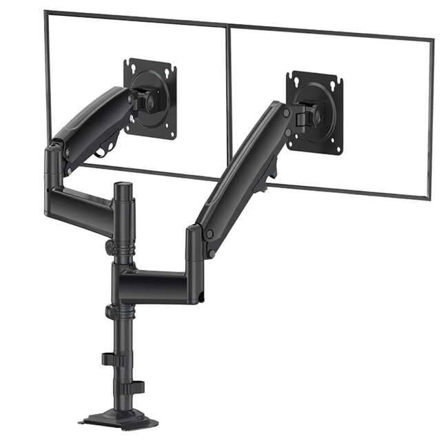 New Dual Gas Spring Arm Digital Blood Pressure Monitor Wall Mount Desk Stand Aluminum Alloy Steel Construction 10kg Load