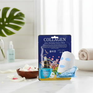 Malie Made Korea Facial Sheet Pack (COLLAGEN) Producto hidratante de buena calidad para cara cuerpo para piel seca Certificado CEJ BEAUTY - Product Image 3
