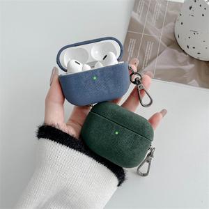 Étui pour écouteurs en daim de couleur unie pour <span class=keywords><strong>AirPods</strong></span> 1/<span class=keywords><strong>2</strong></span> Cover Bluetooth Earphone Protector <span class=keywords><strong>Pro</strong></span> New 3rd - Product Image 5