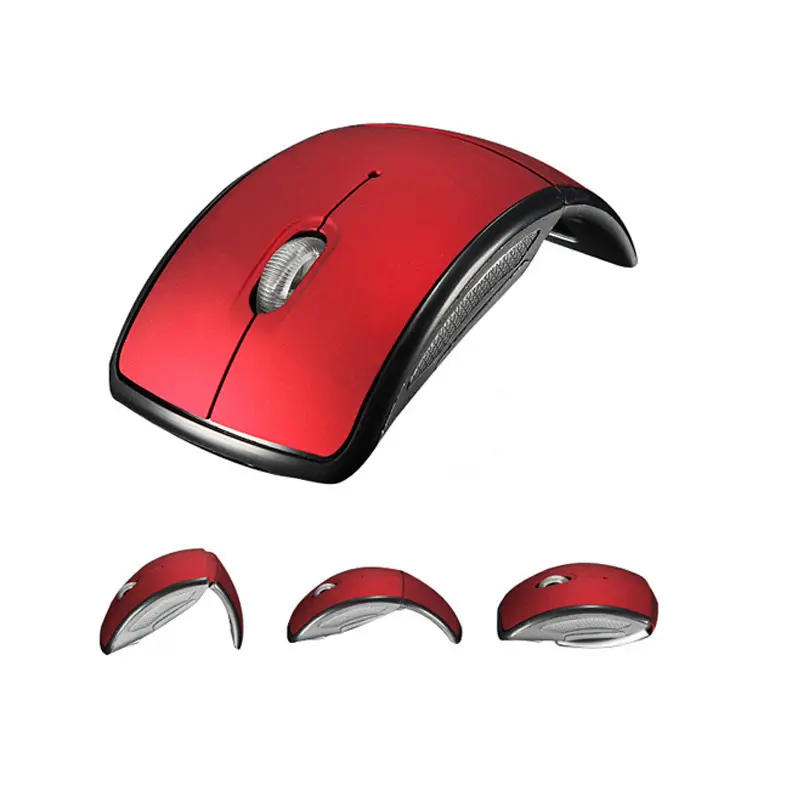 Mouse de computador sem fio 2.4Ghz com carregador sem fio barato em estoque