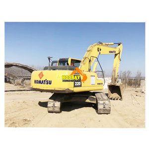 Excavadora de cadenas usada Komatsu PC220-7, miniexcavadora KOMATSU PC220-7, maquinaria de movimiento de tierras, equipo con pintura original - Product Image 6