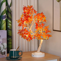 Lampe de table LED en forme de rose, d'olivier, de plantes grimpantes et de cerisier, pour chambre à coucher, salon, veilleuse, lampe d'ambiance douillette, lampe de bureau, Noël et fêtes