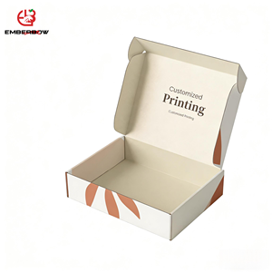 EBB Custom Logo Printed Eco-Friendly Heavy-Duty Reusable Corrugated Shipping Box Foldable Hard <b>Paper</b> <b>Packaging</b> for Clothing - Product Image 1