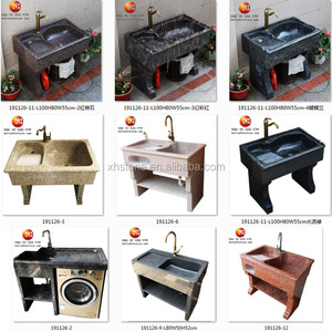 Duratub — plateau à linge en pierre de granit gris naturel, poli, Style occidental, avec planche à laver, pour le lavage du linge - Product Image 6