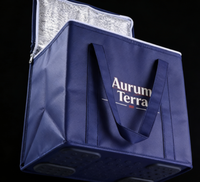 Sac isotherme à déjeuner personnalisable, panier thermique pliable en non-tissé avec fermeture éclair pour réfrigérateur et courses, boîtes de conserve