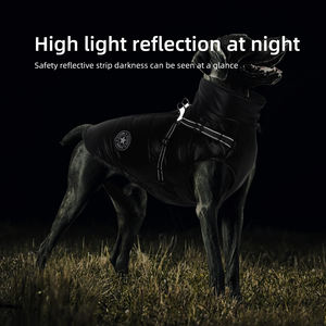 Grenz überschreitende Herbst Winter umwelt freundliche klassische Hund solide Baumwolle gepolstert wasserdichte wind dichte Geburtstags jacke Großhandel - Product Image 3