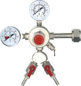 Yüksek Kaliteli Pirinç Çift Kademeli <span class=keywords><strong>CO2</strong></span> Bira Regülatörü Basınç Regülatörü - Product Image 3