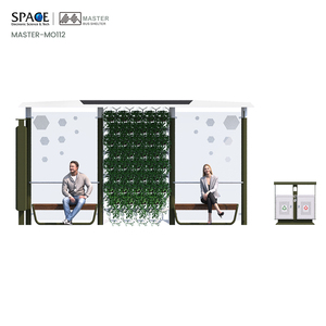 Green Plant Basin Design Bus Shelter Eco-Friendly City Bus Station Publicidad Cajas de luz para la venta - Product Image 2