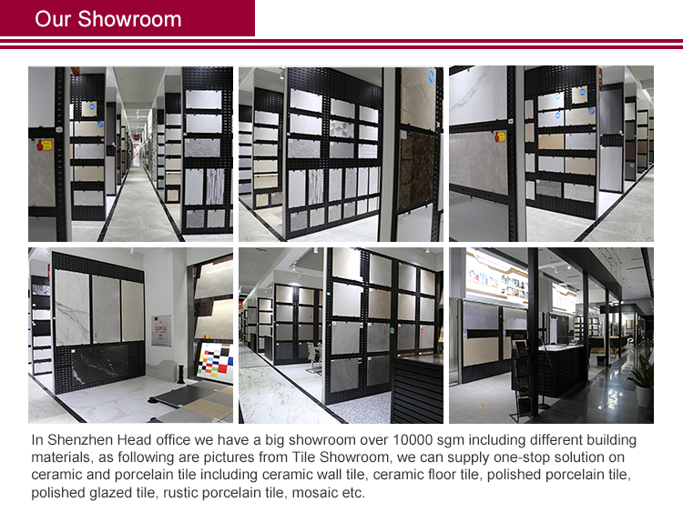 Outdoor or Indoor Glazed PorcelainTile Floor External Interior Wall Tile Polished Glazed Tiles