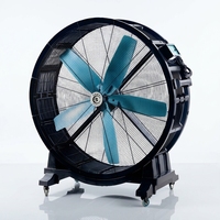 Ventilateur industriel mobile BICHEN 1,5 m, débit d'air 42 000 m³/h, grand ventilateur de refroidissement portable avec roues pour événements sportifs
