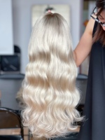 SHY 13x5 HD Lace Front Wig Human Hair White Blonde Picture Salon Color Premium Remy Hair Natural Movement Wig Factory