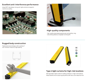 Akusense BKL20 Safety <b>Light</b> <b>Curtain</b>, 24V Through-infrared Barrier, IP65 NPN/PNP Output, Machine BKL20-T0806NC - Product Image 3