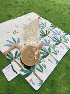 <span class=keywords><strong>Manta</strong></span> de <span class=keywords><strong>Picnic</strong></span> Boho de Alta Calidad 2026, <span class=keywords><strong>Impermeable</strong></span>, con Logotipo Personalizado, Alfombra de Playa sin Arena para Acampar y Hacer <span class=keywords><strong>Picnic</strong></span> - Product Image 2
