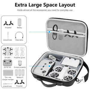 Housse de transport NEO pour drone de grande capacité Sac de protection pour DJI NEO Fly More Combo - Product Image 3