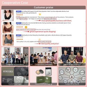 Reggiseno da Donna Senza Cuciture Push-up Traspirante Confortevole con Taglio Laser Imbottito Antiscivolo di Alta Qualità - Product Image 5