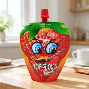 Emballages personnalisés en plastique alimentaire PET/<span class=keywords><strong>AL</strong></span>/PE, sachets à bec verseur, sacs d'emballage pour boissons - Product Image 1