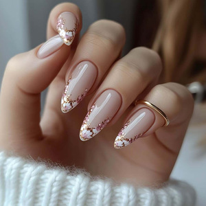 Lot de 30 faux ongles en amande de luxe de haute qualité, vente en gros, personnalisables, à presser, pour la <span class=keywords><strong>France</strong></span> - Product Image 5