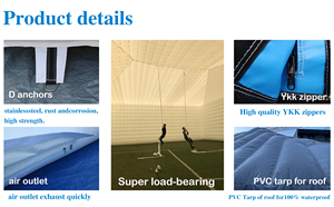 Tente de discothèque gonflable portable en tissu Oxford noir de 5 m x 5 m pour fêtes, jeux, boîtes de nuit, éclairage - Product Image 6