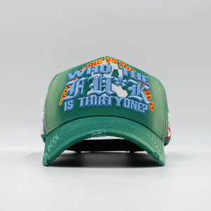 顶级设计师宽边Gorra 31帽子缎面衬里复古棒球帽，带刺绣标志谁是三十一岁 - Product Image 3