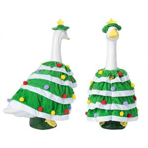 Disfraz de Ganso Navideño para Decoración de Patio - Conjunto de Capa y Sombrero de Poliéster de Cuatro Capas Rojo/Verde de 23 Pulgadas, Marca WPET - Product Image 5