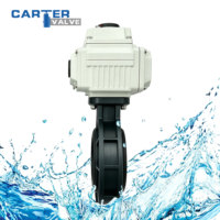 Vanne papillon pneumatique en plastique PVDF avec bride RF, actionneur modulateur, joint NBR, pour liquides chimiques corrosifs, classe 150LB ANSI OEM