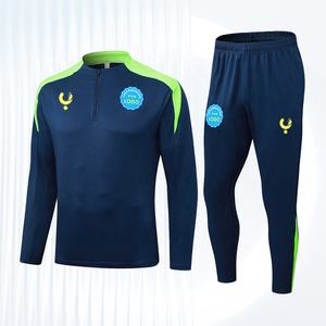 Setelan seragam sepak bola cetakan Digital, baju olahraga hangat, baju latihan klub dewasa, seragam sepak bola, nama tim kustom, 100% poliester, cepat kering - Product Image 1