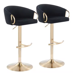 كرسي بار فاخر مخصص بتصميم أنيق على الطراز الاسكندنافي، كرسي عالي جديد وجذاب للمطاعم والحانات - Product Image 6