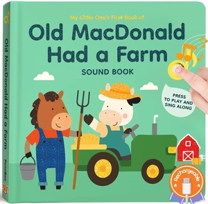 Libro Musical <span class=keywords><strong>de</strong></span> Cartón con Sonidos <span class=keywords><strong>de</strong></span> la Granja <span class=keywords><strong>de</strong></span> Macdonald, Libro Infantil Recargable con <span class=keywords><strong>6</strong></span> Canciones <span class=keywords><strong>de</strong></span> la Granja - Product Image 1