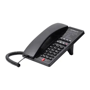 Telepon berkabel seri AU2082A telepon Analog telepon darat tetap telepon dasar OEM untuk rumah bisnis Hotel