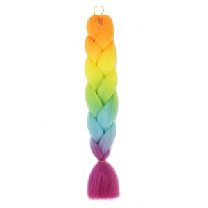 Pelo trenzado de <span class=keywords><strong>dos</strong></span> tonos, africano, barato, gris, Henlon, Jumbo, de alta temperatura, 100 - Product Image 1