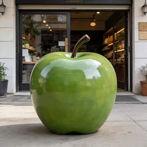 Изготовленные на заказ скульптуры фруктов в натуральную величину из стекловолокна, подходящие для наружной выкладки и декорации в фруктовых магазинах и супермаркетах - Product Image 4