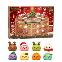 Jouets Squishy en forme de raviolis pour Noël, très demandés, Calendrier de l'Avent 24 jours