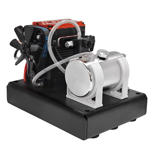 Motor <span class=keywords><strong>TOYAN</strong></span> SEMTO ST-NF2 de 7cc SOHC, 2 cilindros en línea, 4 tiempos, refrigerado por aire, kit de modelo de motor nitro DIY con base y tanque de aceite. - Product Image 2