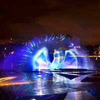 Fontaine musicale programmable DEWY 2026 la plus récente, écran en acier inoxydable 304 pour la décoration de piscines et lacs extérieurs