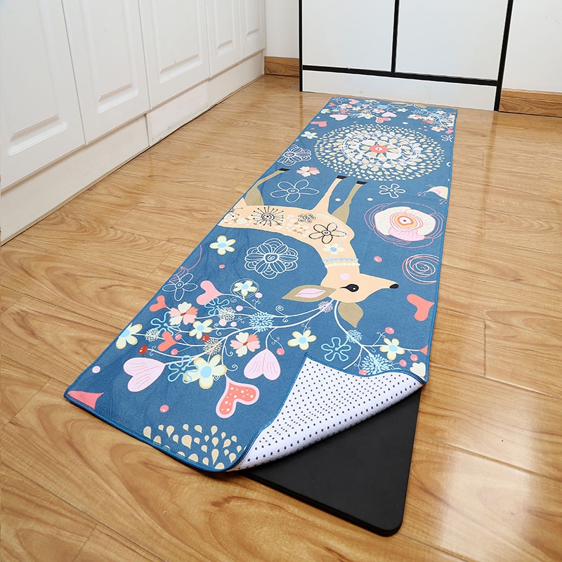 Anti-slip yoga towel auxiliary cloth mat men and women gym mat cloth sweat-absorbing and anti-slip