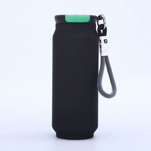 Creative Cola Can Style Insulated Tumbler 500ml 304 Stainless Steel Portable Water Cup with Carry Lanyard Leakproof <b>Reusable</b> <b>Mug</b> - Product Image 4