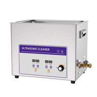 Nettoyeur à ultrasons professionnel de table 15L 540W à chauffage temporisé, réglable avec vanne de vidange, pour laboratoire, clinique dentaire, nettoyage de bijoux