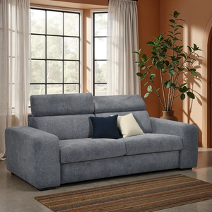 أريكة فاخرة قابلة للتحويل بتصميم اسكندنافي متعددة الوظائف ، يمكن تحويلها إلى سرير قابل للسحب من الخارج ، سرير - Product Image 2