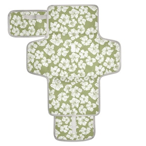 Cambiador de Bebé Impermeable Personalizado con Diseño de Hibisco Hawaiano, Plegable para Exteriores, Bolsa de Pañales para Bebés Recién Nacidos, Tapete para Cambiar Pañales para Niños y Niñas - Product Image 1