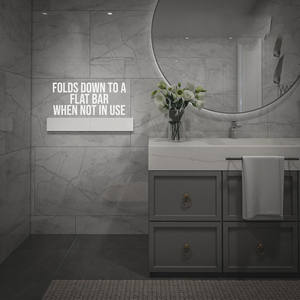 Séchoir à linge mural extérieur pliable et réglable en métal - Product Image 3