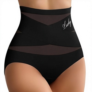 [Exclusivo Transfronterizo] para Europa y EE. UU. <span class=keywords><strong>Ropa</strong></span> <span class=keywords><strong>Interior</strong></span> Femenina de Tallas Grandes, Bragas de Cintura Alta sin Costuras con Control de Abdomen - Product Image 1