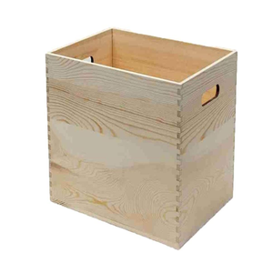 Shatterproof versatile lightweight and durable wood crates for display white