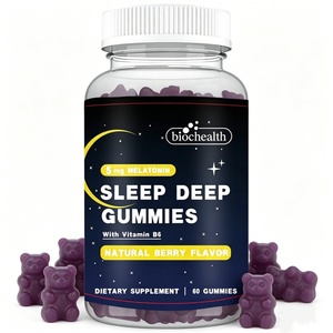 Gummies OEM pour le sommeil, bonbons végétaliens, complément alimentaire, vitamine B6 et magnésium, mélatonine en gommes pour enfants - Product Image 1