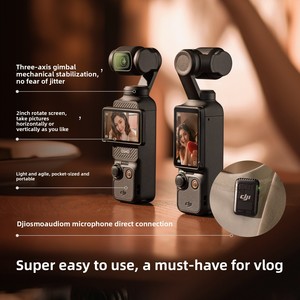 Kit de Vlog de Viaje para Osmo Pocket 3, Cámara <span class=keywords><strong>con</strong></span> Gimbal de Bolsillo, Sensor CMOS de 1 Pulgada, Pantalla Táctil de 2 Pulgadas, Gran Angular, Formato RAW - Product Image 4