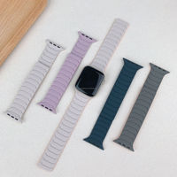 Bracelet de montre en silicone magnétique sportif, bracelet en silicone, bracelet de montre en caoutchouc pour Iwatch Series 11 10 9, bracelet de montre intelligente