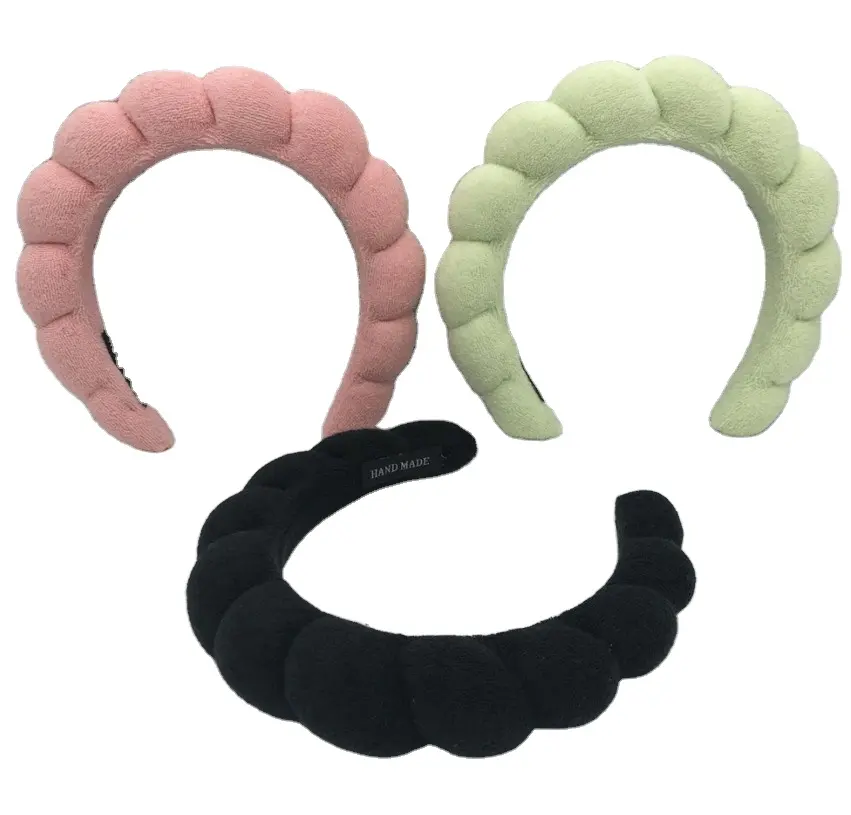 New Padded Headbands Women Wide handmade Hairbands Thick Hair Hoop Girls Sponge Non-slip Hairband Fashion Hair Accessories