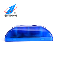 Sirena Estroboscópica con Cable GL-09 DC12V Azul ABS, Mini Sistema de Alarma de Seguridad para el Hogar con Luz Intermitente