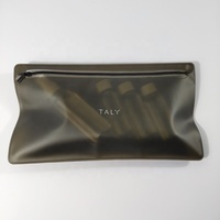 Sacs à fermeture éclair noirs givrés personnalisés, emballage écologique en polyéthylène pour vêtements, pochette en plastique refermable, impression sérigraphique du logo
