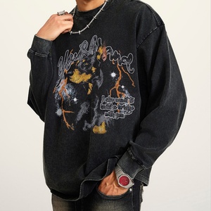 Sudadera Unisex de Manga Larga, 100% Algodón, Tejido, con Estampado Digital Personalizado, para Invierno, Protección contra el Viento, Fabricantes, Venta al por Mayor, Ropa Personalizada - Product Image 3